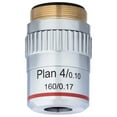 thumbnail image 1 of AmScope 4X Plan Achromatic Objective Lens with Knurled Ring New, 1 of 1