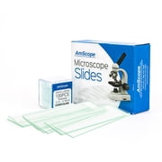 AmScope 50 Pre-Cleaned Blank Microscope Slides and 100 22x22mm Square Cover Glass New