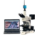 thumbnail image 1 of AmScope 50X-2500X Darkfield Polarizing Metallurgical Microscope + HD WiFi Camera New, 1 of 4