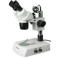 thumbnail image 1 of AmScope 5X-10X-15X-30X Super Widefield Stereo Microscope w/ Top & Bottom Lights New, 1 of 4