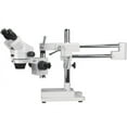 thumbnail image 1 of AmScope 7X-45X Binocular Stereo Zoom Microscope with Double Arm Boom Stand New, 1 of 4