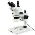 thumbnail image 1 of AmScope 7X-45X Inspection Dissecting Trinocular Zoom Stereo Microscope + 144-LED Light New, 1 of 4