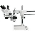 thumbnail image 1 of AmScope 7X-45X Simul-Focal Stereo Zoom Microscope on Dual Arm Boom Stand, 1 of 4