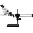 thumbnail image 1 of AmScope 7X-45X Stereo Microscope on Ball Bearing Boom Stand + Fluo Light New, 1 of 4