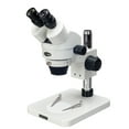 thumbnail image 1 of AmScope 7X-45X Table Pillar Stand Zoom Magnification Binocular Stereo Microscope New, 1 of 4