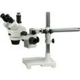 thumbnail image 1 of Amscope SM-3T 7X-45X Magnification Trinocular Stereo Microscope on Single Arm Boom Stand, 1 of 4