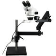 thumbnail image 1 of AmScope 7X-45X Zoom Microscope with Articulating Stand + Base Plate + Ring Light New, 1 of 4