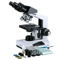 thumbnail image 1 of AmScope B490 Compound Binocular Microscope, WF10x Eyepieces, 40X-1000X Magnification, Brightfield, Halogen Illumination,, 1 of 4