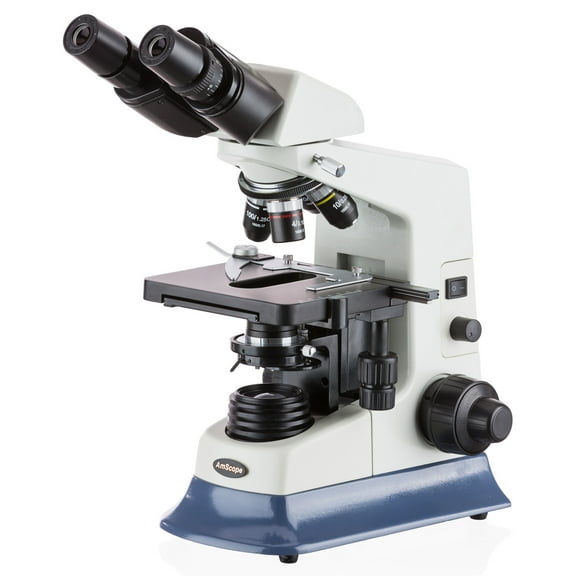 AmScope Binocular Laboratory Compound Microscope 40X-2000X New