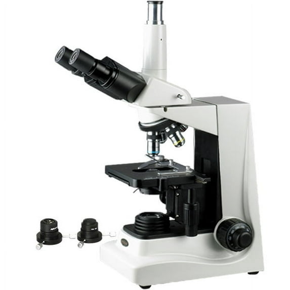 AmScope Darkfield Brightfield Trinocular Compound Microscope 40X-1600X New