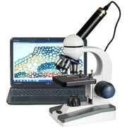AmScope M150C-E 40 x 1000 x LED Coarse & Fine Focus Science Student Microscope Plus Usb Camera