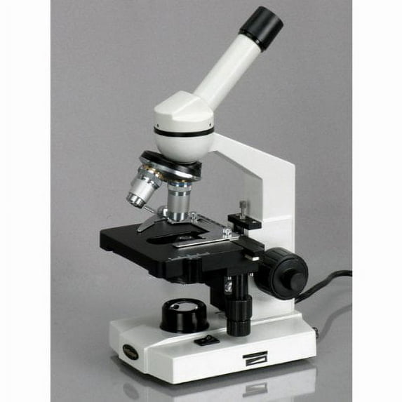 AmScope M220A Monocular Compound Microscope, WF10x and WF16x Eyepieces, 40x-640x Magnification, Tungsten Illumination, B