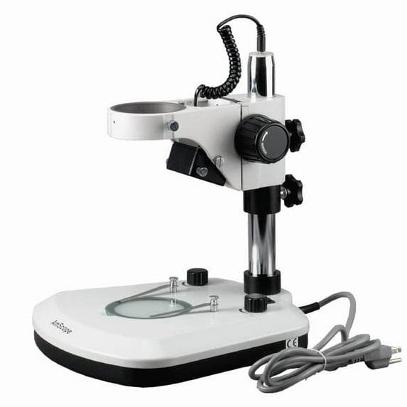 AmScope New Microscope Table Stand with Top & Bottom LED Lights New