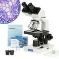 thumbnail image 1 of AmScope OMAX 40X-2000X Binocular Compound LED Microscope with Slides & Covers, Cleaning Paper, 1 of 5