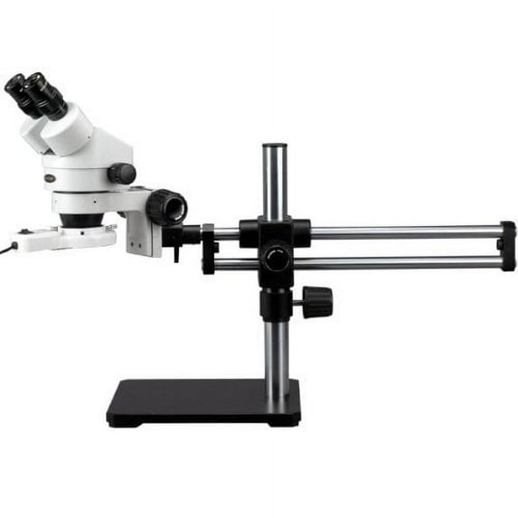 AmScope SM-5BX-FRL Professional Binocular Stereo Zoom Microscope, WH10x Eyepieces, 3.5X-45X Magnification, 0.7X-4.5X Zoo