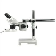 AmScope SW-3B13-FRL Binocular Stereo Microscope, WH10x Eyepieces, 10X and 30X Magnification, 1X/3X Objective, Single-Arm