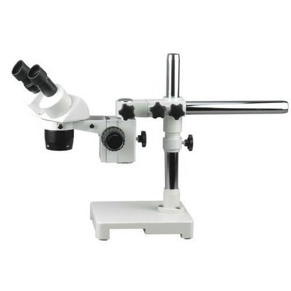 AmScope SW-3B24Y Binocular Stereo Microscope, WH10x Eyepieces, 20X/30X/40X/60X Magnification, 2X/4X Objective, Single-Ar
