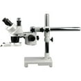 thumbnail image 1 of AmScope SW-3T24-FRL Trinocular Stereo Microscope, WH10x Eyepieces, 20X/40X Magnification, 2X/4X Objective, Single-Arm Bo, 1 of 4