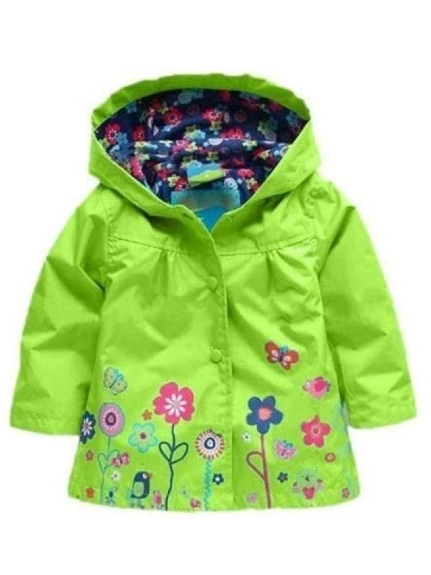Vetor de Girl seasonal spring, fall clothes collection. Raincoat