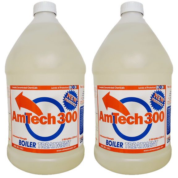 AmTech300 - Boiler Treatment Professional Strength (Rust Inhibitor For Outdoor Wood Boilers) 2 Pack