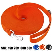 AmaGood Dog Puppy Obedience Long Dog Leash for Teddy and Dachshund(50 feet, Orange)