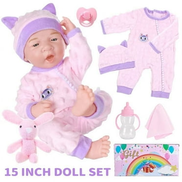 AmaMary 15 Inch Reborn Soft Doll Gift Set- Great Gift for Kids and Girls