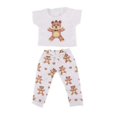AmaMary 18 Inch American Doll Clothes Cute Short Sleeve Set 3 Years + Kids Gift