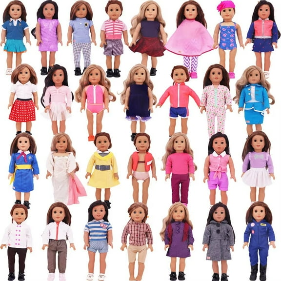 AmaMary 18 inch Reborn Doll Clothes Surprise Gift Set – 10 Sets for Ultimate Fashion Fun