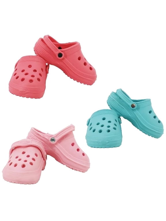 American Girl Doll Shoes 3 Pairs Summer PU Sandals
