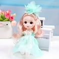 thumbnail image 1 of Babysbule 6 inch Mini Doll with 13 Movable Joints and Changeable Outfit Girl Toy, 1 of 7