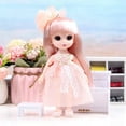 thumbnail image 1 of Babysbule 6 inch Mini Doll with 13 Movable Joints and Changeable Outfit Girl Toy, 1 of 7