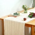 thumbnail image 1 of AmaMary 70" Autumn Table Runner Thanksgiving Christmas Cheesecloth Table Runner Bohemian Gauze for Birthday Party Holiday Decoration, 1 of 1