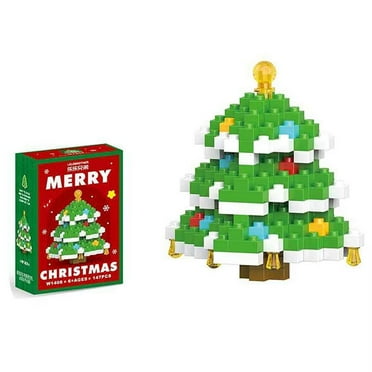 AmaMary Christmas Blocks Set Of Small Particles Assembly Snowman Christmas Elk Stacking New Toys Holiday Gift Box New Year Children'S Christmas Gifts for Boys Girls and Adults