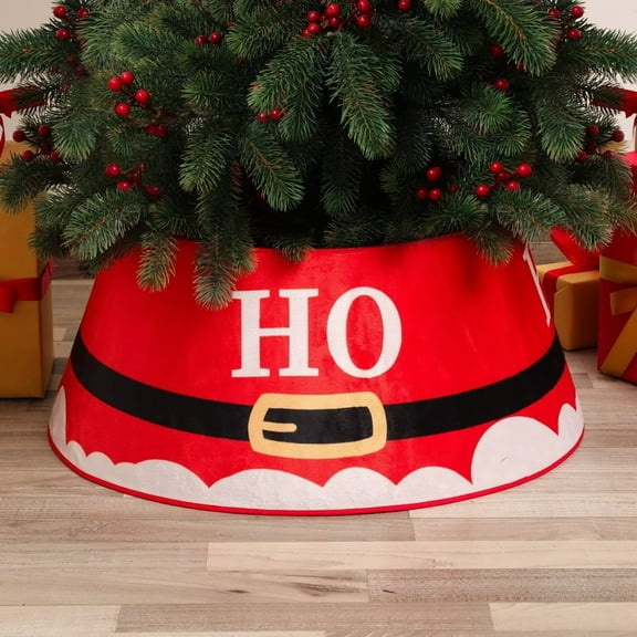 AmaMary Large 22" Christmas Tree Collar Non-Woven Printed Christmas Tree Skirt Christmas Tree Surround Artificial Tree Base Covered Holiday Christmas Decoration