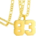 thumbnail image 1 of AmaMary Personalized Jersey Number Necklaces for Mens,Athletes Stainless Steel Sport Number Pendant Chain for Mens Baseball/Basketball/Football Team Inspiration Jewelry, 1 of 6