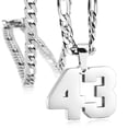 thumbnail image 1 of AmaMary Personalized Jersey Number Necklaces for Mens,Athletes Stainless Steel Sport Number Pendant Chain for Mens Baseball/Basketball/Football Team Inspiration Jewelry, 1 of 6