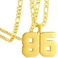 thumbnail image 1 of AmaMary Personalized Jersey Number Necklaces for Mens,Athletes Stainless Steel Sport Number Pendant Chain for Mens Baseball/Basketball/Football Team Inspiration Jewelry, 1 of 6