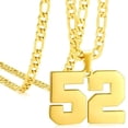 thumbnail image 1 of AmaMary Personalized Jersey Number Necklaces for Mens,Athletes Stainless Steel Sport Number Pendant Chain for Mens Baseball/Basketball/Football Team Inspiration Jewelry, 1 of 6