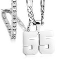 thumbnail image 1 of AmaMary Personalized Jersey Number Necklaces for Mens,Athletes Stainless Steel Sport Number Pendant Chain for Mens Baseball/Basketball/Football Team Inspiration Jewelry, 1 of 6