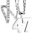 thumbnail image 1 of AmaMary Personalized Jersey Number Necklaces for Mens,Athletes Stainless Steel Sport Number Pendant Chain for Mens Baseball/Basketball/Football Team Inspiration Jewelry, 1 of 6