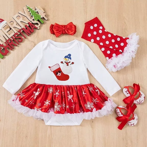 AmaMary Snowman Outfit for 24 inch Reborn Dolls – Dress, Pants, Shoes & Headband