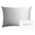 thumbnail image 1 of AmaSilk Pure Mulberry Silk Pillowcase | Silver Gray (Queen Size - 20 x 30 in), 1 of 3