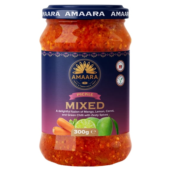 Amaara Mixed Pickle 300g, Imported from Britain