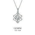 thumbnail image 1 of Amabel Designs  Rhodium Cubic Zirconia Gemini Pendant Necklace, 1 of 1