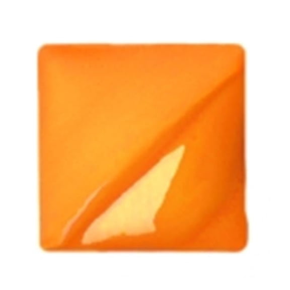 Amaco 1 Pint Velvet Lead-Free Non-Toxic Semi-Translucent Underglaze - Bright Orange