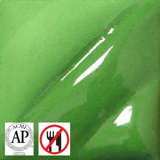 Amaco Velvet Lead-Free Non-Toxic Semi-Translucent Underglaze 1 Pint Light Green V-345