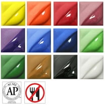 Amaco Lead-Free Velvet Underglazes Classroom Packs - Set of 12, 2 oz, Set #4