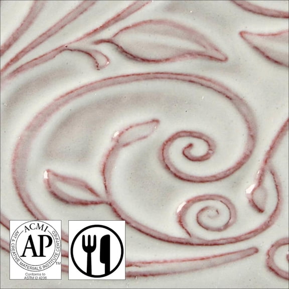 Amaco Opalescent Glaze - Pint, White Clover