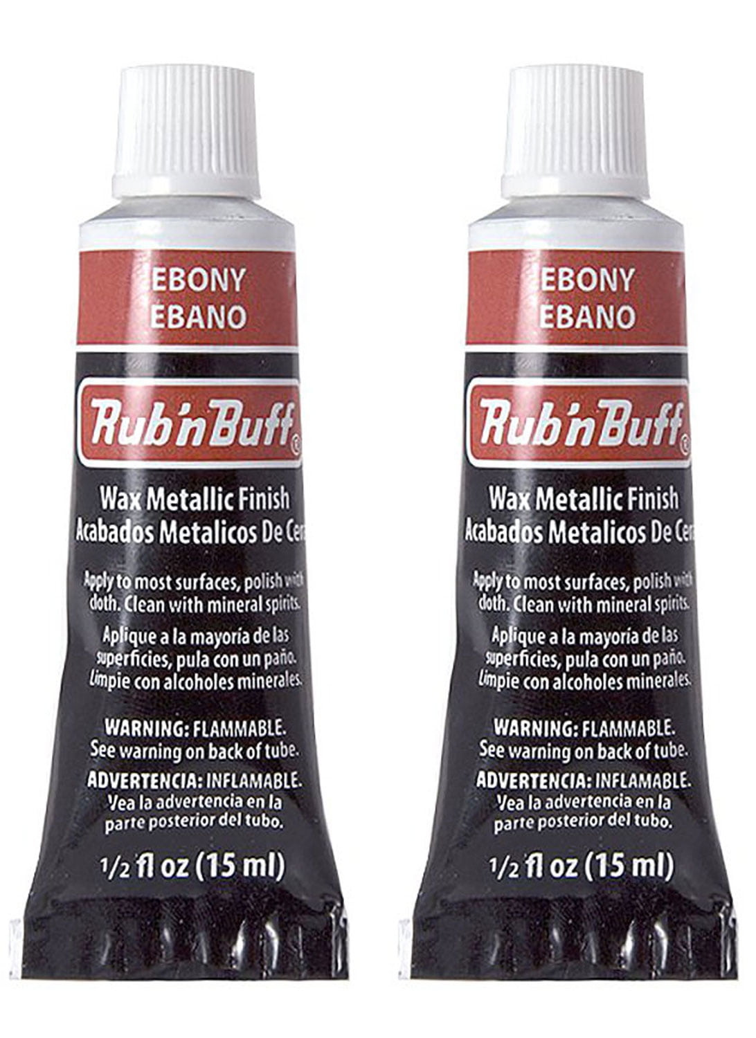  Rub n Buff Wax Metallic Ebony, Rub and Buff Finish, 0.5-Fluid  Ounce, Pixiss Blending and Application Tools for Applying Metallic Wax  Paint : Arts, Crafts & Sewing