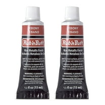 Amaco Rub 'N Buff Wax Metallic Finish, Ebony, 0.5-Fluid Ounce, 2 Pack